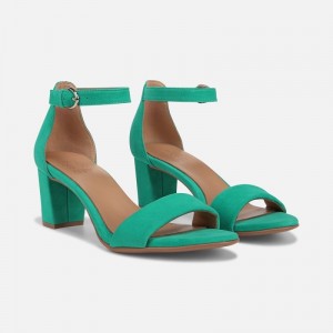 Naturalizer Women's Vera Heeled Dress Sandals Green DH41-9061A0