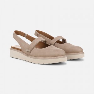 Naturalizer Women's Edison Slingback Mary Janes Grey Brown WD68-4178Q1
