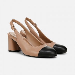 Naturalizer Women's Sophie Slingback Pumps Grey Brown SS02-1392I7