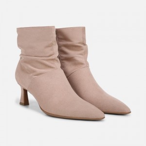 Naturalizer Women's Tribute Ankle Boots Grey Brown CQ11-8971R8