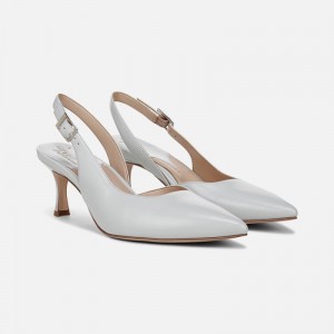 Naturalizer Women's 27 EDIT Felicia 4 Slingback Heeled Dress Shoes Grey VS98-2138N1
