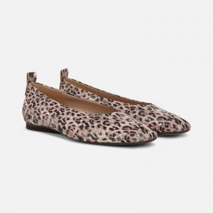 Naturalizer Women's 27 Edit Carla Ballet Flats Leopard Metallic AC84-1034N2