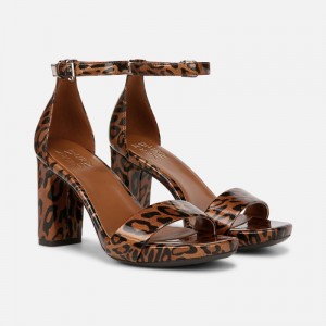 Naturalizer Women's Joy Heeled Dress Sandals Leopard JL77-3117T2