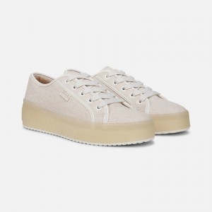 Naturalizer Women's SOUL Iliana Lace Up Sneakers Light Beige CI97-3637F8