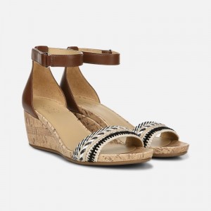 Naturalizer Women's Areda Wedge Sandals Multi / Brown XE60-9120J6