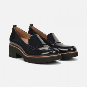 Naturalizer Women's Darry Lug Sole Loafers Navy RY89-9449Q0