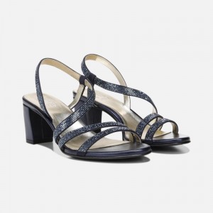 Naturalizer Women's Vanessa Heeled Dress Sandals Navy RL67-0947Q9
