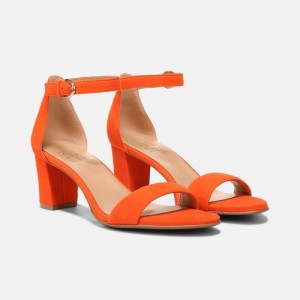 Naturalizer Women's Vera Heeled Dress Sandals Orange LD68-5608T6