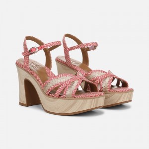 Naturalizer Women's Katalina Platform Sandals Pink GG81-0871N9