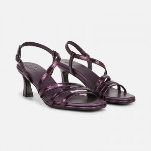 Naturalizer Women's Galaxy Heeled Dress Sandals Purple Metallic PV26-1146S2