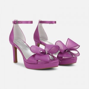 Naturalizer Women's Always Block Heels Dress Sandals Purple LU99-5069D3