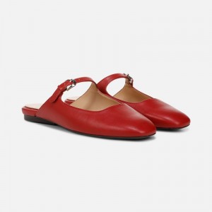 Naturalizer Women's Apple Mary Jane Mules Red OE40-7190V3