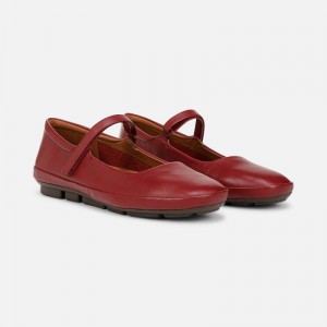 Naturalizer Women's Behold Flat Mary Janes Red KL77-3937A8
