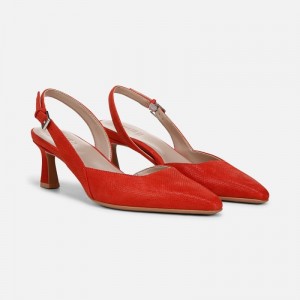 Naturalizer Women's Dalary Slingback Pumps Red TY28-1648I6