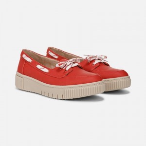 Naturalizer Women's SOUL Tia Boat Shoes Red OZ58-2588E3