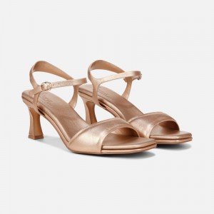 Naturalizer Women's 27 EDIT Grace Kitten Heel Dress Sandals Rose Gold OT79-3709B1