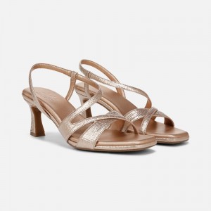 Naturalizer Women's Kieran Strappy Heeled Dress Sandals Rose Gold JO61-3681U5
