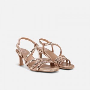 Naturalizer Women's Galaxy 2 Strappy Heeled Sandals Rose Pink SM58-4808P6