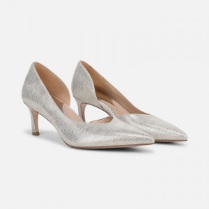 Naturalizer Women's 27 Edit Faith Pumps Silver FK90-9270T6