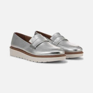 Naturalizer Women's ADILINE Loafers Silver YD19-8989M4