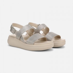 Naturalizer Women's Coast Wedge Platform Sandals Silver DB27-5927Q0