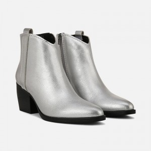 Naturalizer Women's Fairmont Booties Silver UN16-5486J4