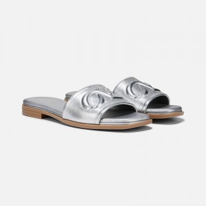 Naturalizer Women's Genevieve Slide Sandals Silver ST33-6513D2