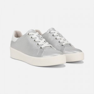 Naturalizer Women's Morrison 2.0 Lace Up Sneakers Silver XK58-5878S8