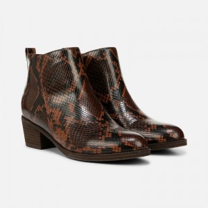 Naturalizer Women's Zaylee Booties Snake RA20-7170N4