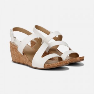 Naturalizer Women's Adria Wedge Sandals White GA97-4277Y4