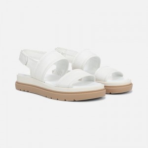 Naturalizer Women's Attract Platform Sandals White UY87-9237O6