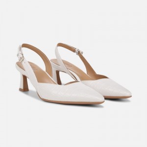 Naturalizer Women's Dalary Slingback Pumps White IZ99-1539C4
