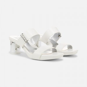 Naturalizer Women's Ida 2 Heeled Dress Sandals White KI19-9049X8