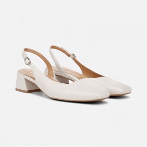 Naturalizer Women's Jayla Slingback Pumps White AU93-2423M6