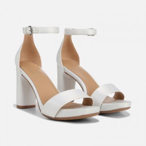 Naturalizer Women's Joy Heeled Dress Sandals White YR75-3615X8