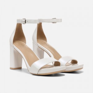 Naturalizer Women's Joy Heeled Dress Sandals White JL18-4318X8