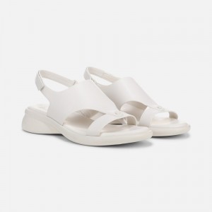 Naturalizer Women's Lillian Slingback Flat Sandals White OG93-3163C0