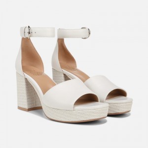 Naturalizer Women's Pearlyn Heeled Dress Sandals White JF42-4592V2