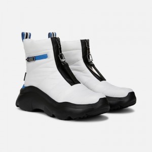 Naturalizer Women's Think Royln Shadow-Dancer Water Repellent Booties White XK08-4448D7
