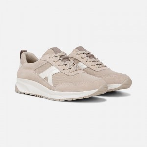 Naturalizer Women's Shay Jogger Lace Up Sneakers White / Beige YW79-0209Q3