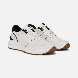Naturalizer Women's Blossom Lace-up Sneakers White / Black AY46-2806U8