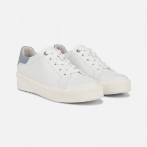 Naturalizer Women's Morrison 2.0 Lace Up Sneakers White / Blue UY57-3937I6