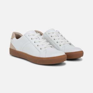 Naturalizer Women's Morrison Lace Up Sneakers White / Brown HJ45-1185T6