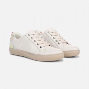 Naturalizer Women's Morrison Lace Up Sneakers White / Floral ZN65-6765C7
