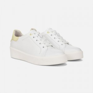 Naturalizer Women's Morrison 2.0 Lace Up Sneakers White / Green NZ42-3612C0