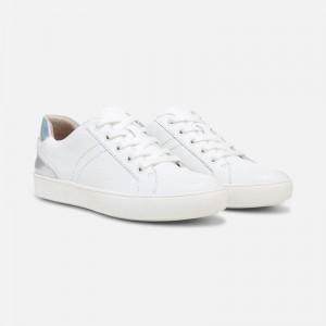 Naturalizer Women's Morrison Lace Up Sneakers White / Metallic XI82-9742J3