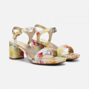 Naturalizer Women's Izzy Heeled Dress Sandals Yellow EM96-5976K3