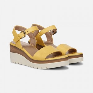 Naturalizer Women's SOUL Graciela Wedge Sandals Yellow QP75-7675S1