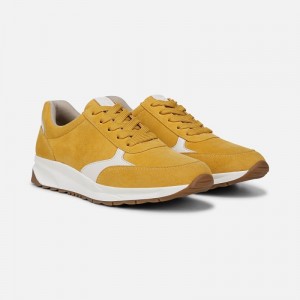 Naturalizer Women's Shay Lace Up Sneakers Yellow JT49-2559F2