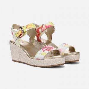 Naturalizer Women's Stella Wedge Sandals Yellow HL48-6838S5